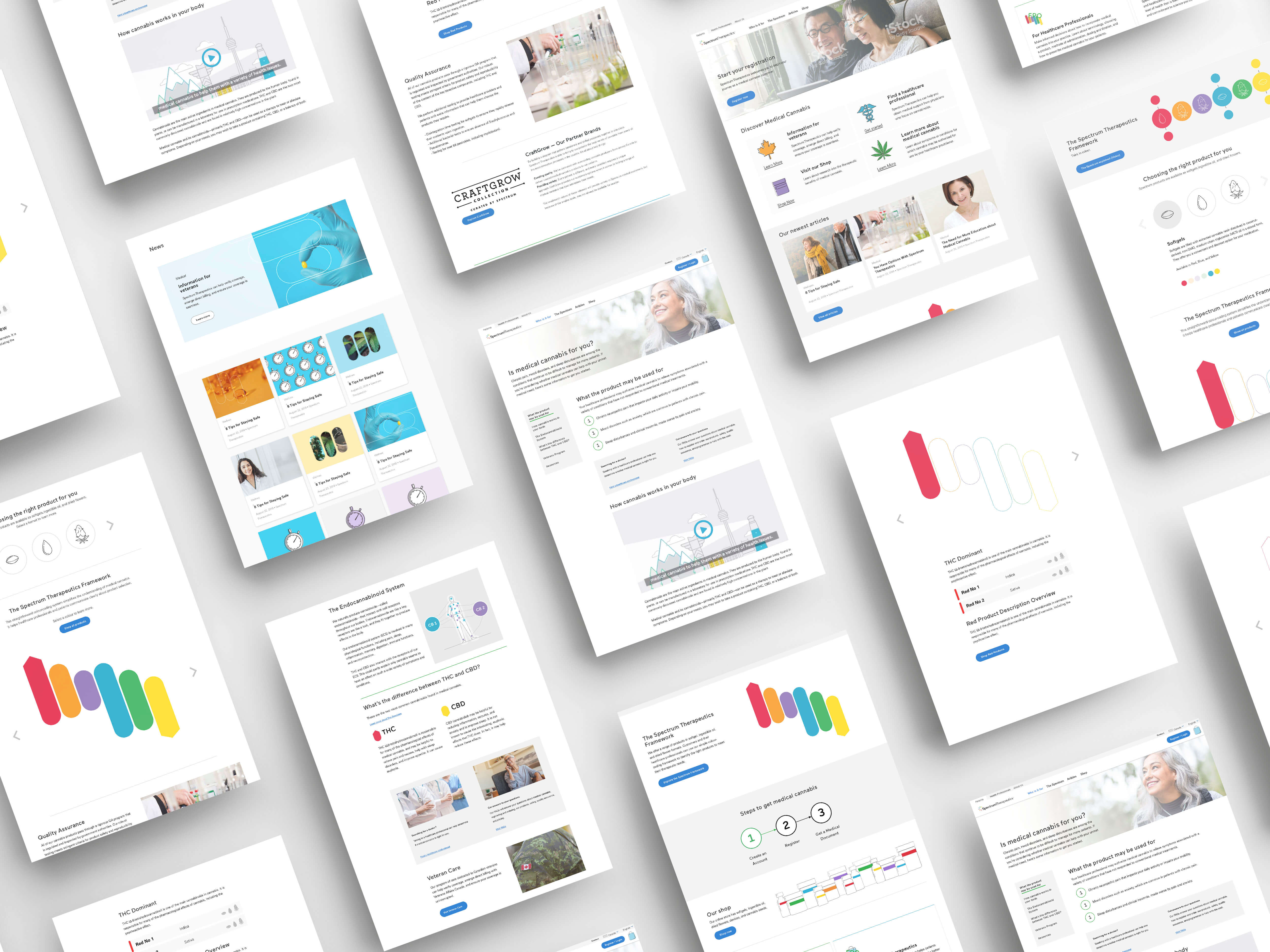 Spectrum Website mockup